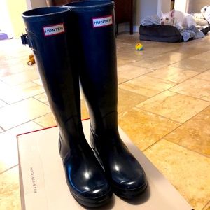 Hunter tall rain boots